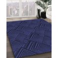 thumbnail image 3 of Ahgly Company Tapis d'Intérieur Lavable en Machine Carré Transitionnel Bleu Nuit, 7 Pieds Carré, 3 of 7