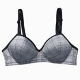 thumbnail image 2 of LOVZFMLL Soutiens-Gorge pour Femmes Lingerie Étudiante Fille Rassemblée Mince Sans Armature Soutien-Gorge Fille Noir S, 2 of 3