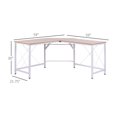 thumbnail image 3 of Bureau d'Ordinateur Style Minimaliste Moderne en Forme de L, Bureau d'Étude Adapté pour Bureau à Domicile, 3 of 8