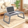 thumbnail image 2 of Kyusrd Summer Savings Deals 2025!Plastic Folding Table On Bed Foldable Computer Table Storage Desk, 2 of 6