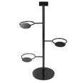 thumbnail image 1 of Cup Holder, Iron Material Unique Design Cup Stand Black Appearance  For Beverage Shop For Home For Restaurant, 1 of 8