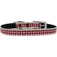 thumbnail image 1 of Pink Checkers Nylon Dog Collar With Classic Buckle 3/8" Size 12, 1 of 1
