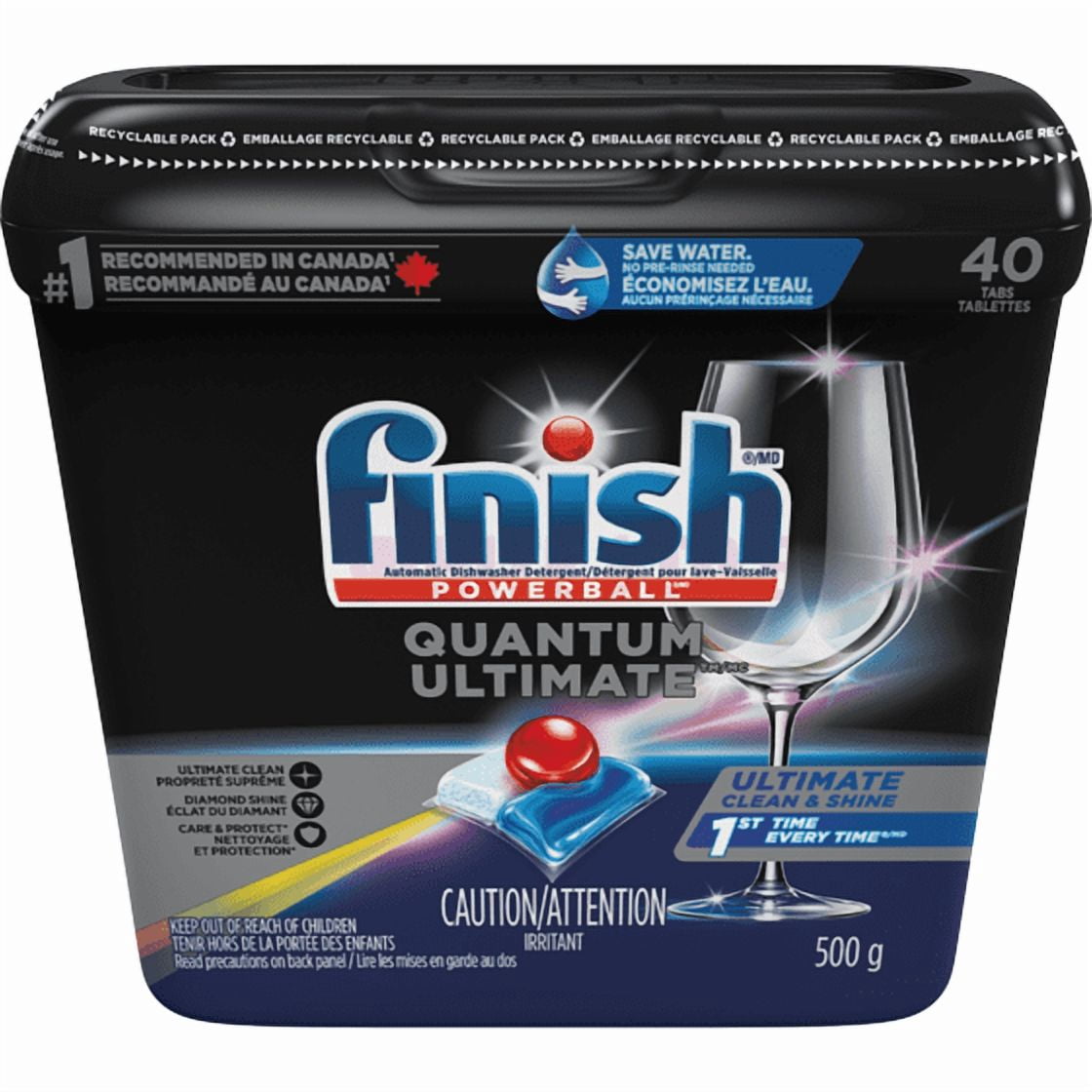 Dishwasher Detergent Pods, Quantum Ultimate, Fresh, 40 Tablets