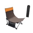 thumbnail image 3 of S SERENABLE Camp Chair Backrest Stool Chaise Longue Lounge Chair for Park Picnic Concert Coffee, 3 of 9