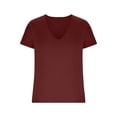 thumbnail image 2 of Deep V Neck T Shirt for Men Slim Fit Low Cut Vneck Tee Top Man Solid Color Summer Muscle Shirts, 2 of 4