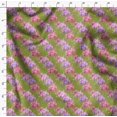 thumbnail image 4 of Soimoi Green Moss Georgette Fabric Leaf Floral Printed Fabric 1 Yard 42 Inch Wide, 4 of 6