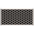thumbnail image 1 of Outsunny Reversible Outdoor RV Rug, 9' x 18' Patio Floor Mat, Plastic Straw Rug for Backyard, Deck, Picnic, Beach, Camping, Black and Beige, 1 of 10
