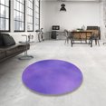 thumbnail image 4 of Ahgly Company Machine Washable Indoor Rectangle Transitional ly Purple Area Rugs, 2' x 5', 4 of 7