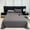 Black#7262, variant on Bed Sheet Set | Fitted Sheet & Flat Sheet | Double Brushed Polyester Fabric | Dormitory & Home Bedding | Queen Size 250x230cm | 1 Piece Set for Adults