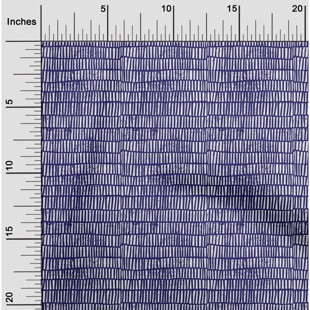 oneOone Silk Tabby Fabric Uneven Stripe Block Printed Craft Fabric BTY 42 Inch Wide