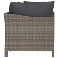 thumbnail image 3 of vidaXL 4 Piece Garden Lounge Set with Cushions Grey Poly Rattan, 3 of 5