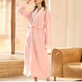 thumbnail image 2 of AherBiu Womens Robes Fuzzy Fleece Warm Robes Soft Winter Plush Long Bathrobes Housecoat with Pockets, 2 of 6