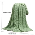 thumbnail image 3 of Oliegs Heated Blanket 70X100CM Wind Solid Color Simple Single Layer Tapered Fleece Blanket Nap Blanket Spring Summer Air Conditioning Blanket Cover Blanket Air Conditioning Blanket Blanket Chocolate, 3 of 5