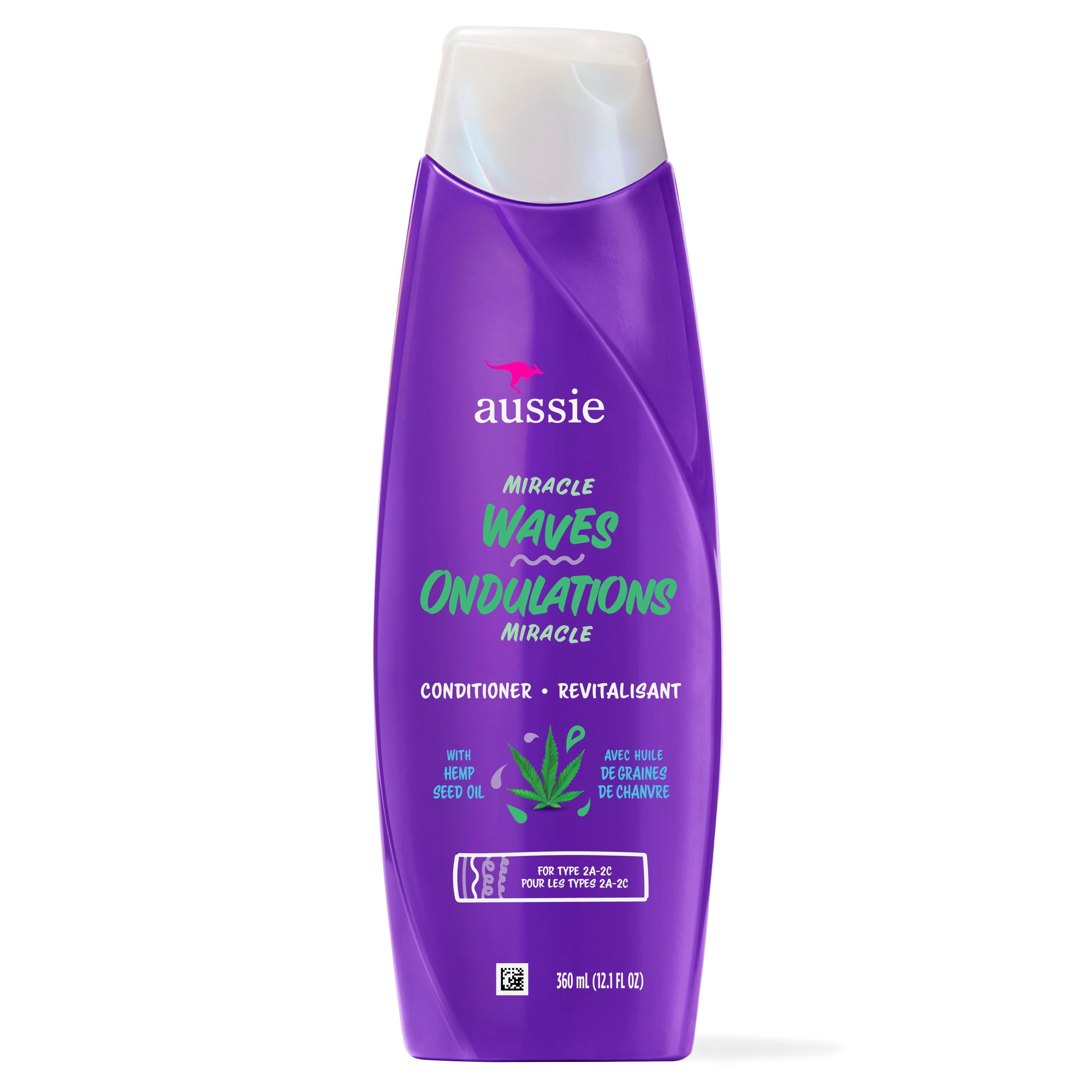Aussie Miracle Waves Anti-Frisottis au Chanvre Sans Parabènes Revitalisant