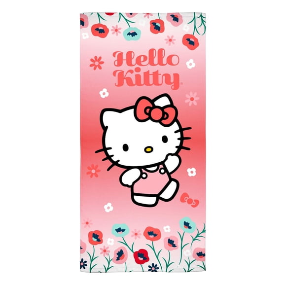 Serviette de Plage Hello Kitty  "Kitty Garden"