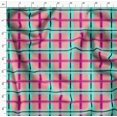 thumbnail image 3 of Soimoi Georgette Viscose Fabric Check Check Printed Craft Fabric by the Yard 42 Inch Wide, 3 of 4