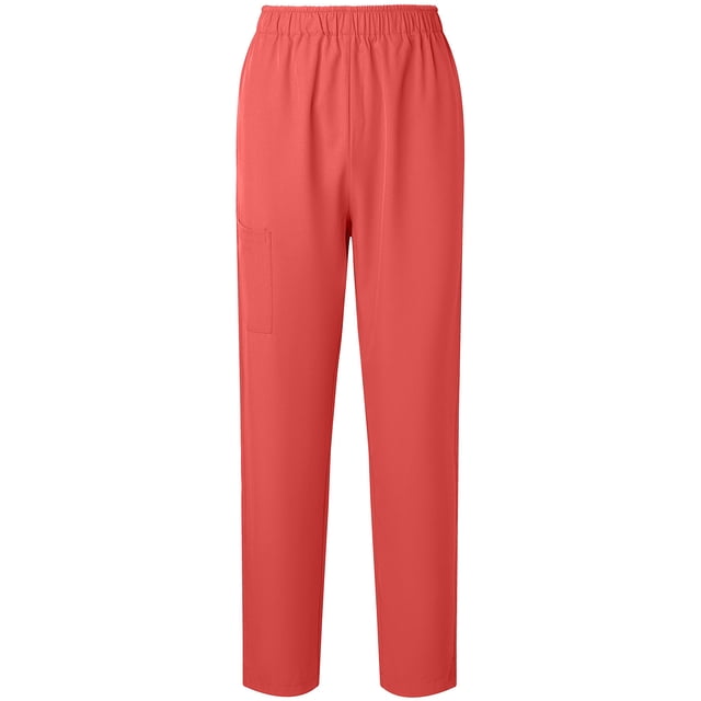 Chbgutlmr Pants for Women Elastic Waist Ruched Solid Color Loose Fitting Lightweight Office Work Trousers