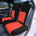 thumbnail image 3 of For 2016-2024 Honda Civic FH Group Neoprene Custom Fit Car Seat Covers Waterproof  - Rear Red, 3 of 4