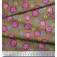 thumbnail image 2 of Soimoi Rayon Fabric Flower Artistic Print Fabric by The Yard 42 Inch Wide, 2 of 3