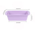 thumbnail image 2 of Fiudx Loaf Pan, Non Stick and Easy to Release Rectangular Mini Cake for Baking Bread, Flexible Bpa Baking Pan, 2 of 5