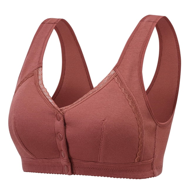Bras for Women Woman Oversized Strapless Bra With Cotton Design Style Front Buckle Underwear
