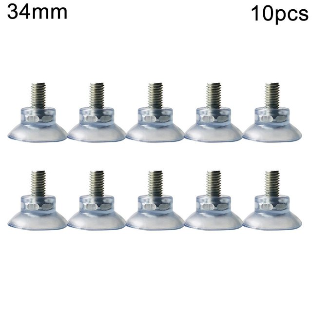 Accessories Suction Hooks Suction Cups Thumb Screw Pad Suckers Plastic 10 Pcs