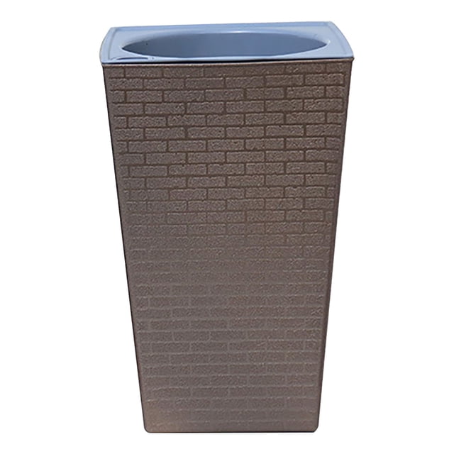 Vaidha Plastic High End Multi Color Water Storage Lazy Flower Pot Brick Pattern Imitation Metal Plastic Flower