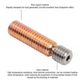 thumbnail image 4 of 4pcs 3D Printer All Metal Heatbreak, Replacement Copper Alloy Extruder Throat Tube for 3D Printer Accessories., 4 of 8