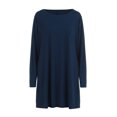 thumbnail image 4 of Gspmoly Robes pour Femmes Grande Taille, Mode Femmes Aguichant Décontractée Robe Unie à Manches Longues Robe Ample Robes de Travail pour Femmes Offres, 4 of 6