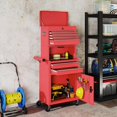 thumbnail image 2 of HOMCOM Tool Cabinet with 6 Drawers, 3-in-1 Rolling Tool Chest with Wheels, 2 of 10