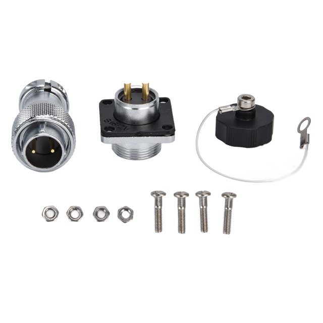2 Pin Metal Aviation Connector Adapter Waterproof Zinc Alloy WS16 Aviation Connector AC 500V