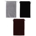 thumbnail image 3 of FAGINEY Flocking Cloth Drawstring Pouch Dust‑Proof Storage Bag, Storage Bag Gift Bag Drawstring Storage Bag For Jewelry Gift Candies Phone, 3 of 8