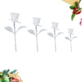 thumbnail image 3 of Milisten 4 Pcs Bricolage Fait Main Ornement de Rose 3D Mini Modèle de Rose Colle Cristal (Blanc), 3 of 5