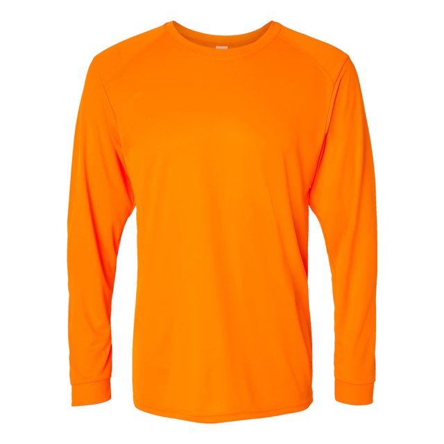 T-Shirt à Manches Longues de Performance Long Islander, 3TG, Orange Néon