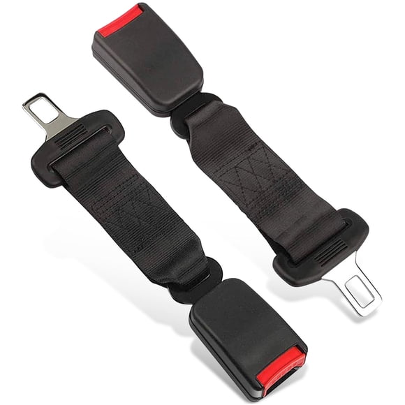 Seat Belt Extender , 2pcs Original Car Buckle Extender (7/8" Tongue Width) Accessories for Cars, Easy to Install, Buckle Up and Drive-In Comfort