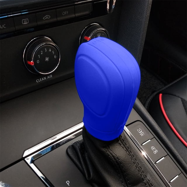 Dvkptbk Gear Shifter Knob Car Gear Shifter Knob Cover, Elastic Car Automatic Shifter Protector Cover, Universal Antl-Slip Auto Knob Gear Stick Protector Vehicle Accessories