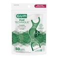 thumbnail image 2 of GUM® Dual Technique Flosser, Complete Whole Mouth Clean, Front and Back Reach with Twisted Plaque-Grabbing Floss, Fresh Mint Flavour, 50 Count, 2 of 9