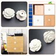 thumbnail image 3 of 6pcs Door Handle Furniture Pull Handle Rose Shape Wardrobe Door Handle Drawer Pull Handle, 3 of 8