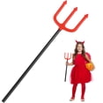 thumbnail image 1 of 1Set Red Plastic Pitchforks for Halloween Party Fork Prop and Decoration, 1 of 8
