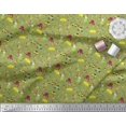 thumbnail image 2 of Soimoi Velvet Fabric Heart,Vehicles & Animals Cartoon Printed Fabric 1 Yard 58 Inch Wide, 2 of 3