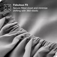 thumbnail image 3 of Bare Home 2-Pack Fitted Sheets - Premium 1800 Collection - Ultra-soft - Deep Pocket - California King, Light Gray, 3 of 7