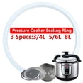 thumbnail image 2 of Replacement Clear Silicone Rubber Gasket Home Pressure Cooker Seal Ring, 2 of 3