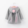 thumbnail image 4 of Jackets for Girls Girls' Hooded Jacket Spring And Winter New Style Small And Medium-sized Children's Cute Rabbit Ears Trendy Style Toddler Jacket on Clearance, 4 of 4