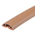 thumbnail image 1 of Uxcell 6.6ft Floor Cord Cover Cable Protector 0.4" W x 0.24" H Cable Management Light Brown, 1 of 6