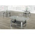 thumbnail image 1 of Clear Glass Top With Chrome Base Coffee Table Set, 1 of 1