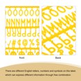 thumbnail image 4 of Uxcell Felt Letter Board Letters Numbers Symbols 3/4 inch Bright Yellow Alphabet Message Board Changeable, 4 of 6