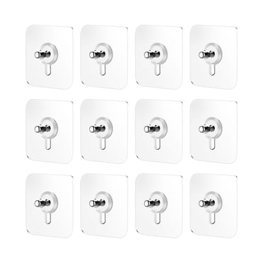 Liquidation! beishanbush 12 Pcs Crochets Adhésifs pour Perceuse Crochets à Vis Muraux Adhésifs Améliorés Cintres pour Photos Sans Clous Cintres Muraux Sans Clous pour Salle de Bain Cuisine Taille Unique Multicolore