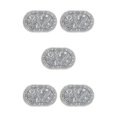 thumbnail image 3 of Youkk Bathroom Rugs Water Absorbent Floor Bath Mat Carpet Leaf Oval 40x60cm 5Set, 3 of 6