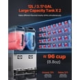 thumbnail image 2 of VEVOR Machine Commerciale à Slush 12 L X 2 Réservoir Margarita Smoothie pour Boissons Glacées, 2 of 9
