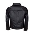 thumbnail image 2 of Brown Distressed Motorcycle Jacket With Asymmetrical Zipper Closure Mens Brown Leather Motorcycle Jacket Brown Leather Biker Jacket For Men size XXXS, 2 of 3